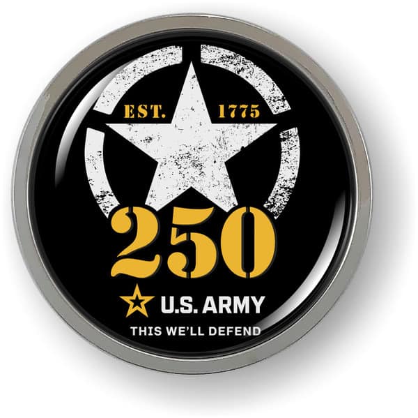 U.S. Army Birthdays 250th Anniversary Emblem